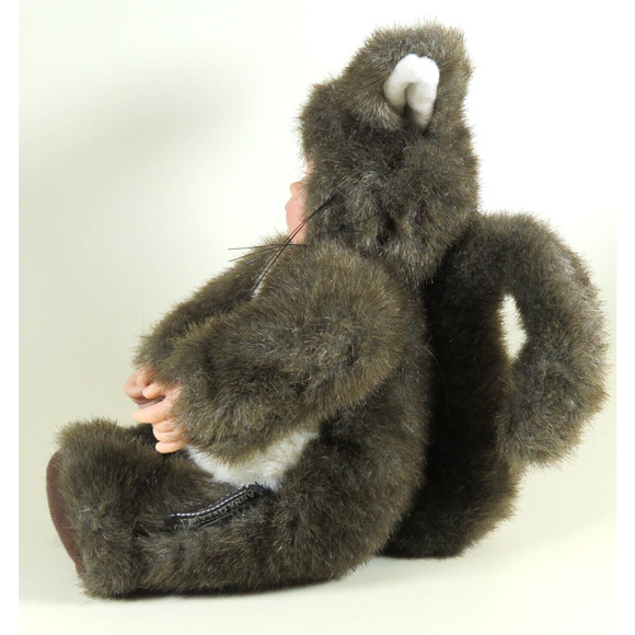 Rare Vintage 9" Anne Geddes Baby Squirrel Doll Limited Edition 1998 Collectible - Picture 4 of 16